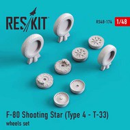  ResKit  1/48 Lockheed F-80/T-33 Shooting Star (Type 1) wheels set RS48-0174