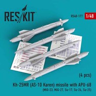  ResKit  1/48 Kh-25MR (AS-10 Karen) missile with APU-68 (4 pcs) RS48-0177
