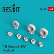 North-American T-28A/T-28B Trojan NAVY wheels set OUT OF STOCK IN US, HIGHER PRICED SOURCED IN EUROPE #RS48-0206