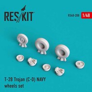  ResKit  1/48 North-American T-28C/T-28D Trojan NAVY wheels se OUT OF STOCK IN US, HIGHER PRICED SOURCED IN EUROPE RS48-0208