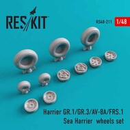  ResKit  1/48 BAe Harrier GR.1/GR.3/AV-8A/FRS.1/Sea Harrier wheels set RS48-0211
