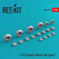  ResKit  1/48 Bell-Boeing V-22 Osprey Type 2 wheels set RS48-0218