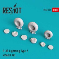  ResKit  1/48 Lockheed P-38 Lightning Type 2 wheels set OUT OF STOCK IN US, HIGHER PRICED SOURCED IN EUROPE RS48-0221