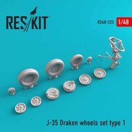  ResKit  1/48 Saab J-35 Draken Type 1 wheels set RS48-0223