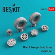  ResKit  1/48 Grumman TBM-3 Avenger Land based wheels set RS48-0230