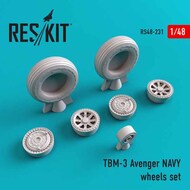 ResKit  1/48 Grumman TBM -3 Avenger NAVY wheels set RS48-0231