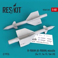  ResKit  1/48 R-98 KM (K-98KM) missile (2 PCS) (Sukhoi Su-11, Sukhoi Su-15, Yak-28 RS48-0267