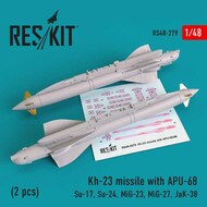 Kh-23 missile with APU-68 (2 pcs) #RS48-0279