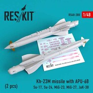  ResKit  1/48 Kh-23M missile with APU-68 (2 pcs) RS48-0280