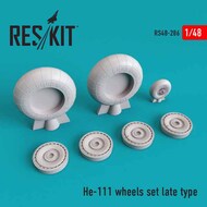  ResKit  1/48 He.111 wheels set late type ICM, Monogram and Revell RS48-0286