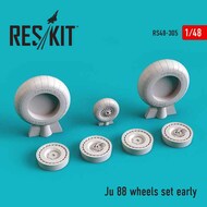 Junkers Ju.88 wheels set early type ICM, Revell #RS48-0305