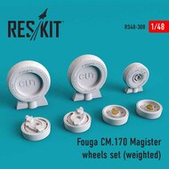Fouga CM.170 Magister Weighted Wheels Set #RS48-0308