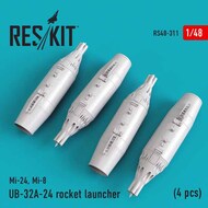  ResKit  1/48 UB-32A-24 rocket launcher (4 pcs) (Mil Mi-24V/VP, Mi-8) OUT OF STOCK IN US, HIGHER PRICED SOURCED IN EUROPE RS48-0311