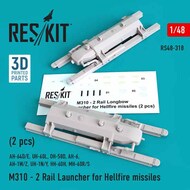  ResKit  1/48 M310 - 2 Rail Launcher for Hellfire missiles (2 pcs) (AH-64D/E, UH-60L, OH-58D, AH-6, AH-1W/Z, UH-1N/Y, HH-60H, MH-60R/S) RS48-0318