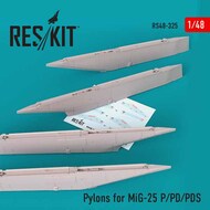 Pylons for MiG-25P/MiG-25PD/MiG-25PDS for ICM kit #RS48-0325