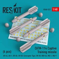  ResKit  1/48 CATM-114 Captive Training missile (4 pcs) (AH-64, AH-1, UH-60, SH-60, Eurocopter Tiger, OH-58, RAH-66, MQ-1, MQ-9) RS48-0327