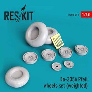  ResKit  1/48 Dornier Do.335-12 Pfeil wheels set ((with weighted effect OUT OF STOCK IN US, HIGHER PRICED SOURCED IN EUROPE RS48-0331