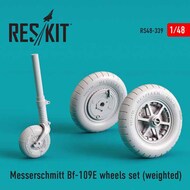  ResKit  1/48 Messerschmitt Bf.109E wheels set (weighted) RS48-0339
