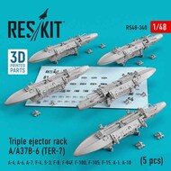  ResKit  1/48 Triple ejector rack A/A37B-6 (TER-7) (5 pcs) OUT OF STOCK IN US, HIGHER PRICED SOURCED IN EUROPE RS48-0340
