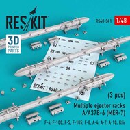  ResKit  1/48 Multiple ejector racks A/A37B-6 (MER-7) (3 pcs) OUT OF STOCK IN US, HIGHER PRICED SOURCED IN EUROPE RS48-0341