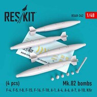 Mk.82 bombs (4pcs)(F-4, F-5, f-8, F-15, F-16, F-18, A-1, A-4, A-6, A-7, A-10, Kfir) #RS48-0342