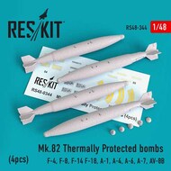  ResKit  1/48 Mk.82 Thermally Protected bombs (4pcs)(F-4, F-8, F-14 F-18, A-1, A-4, A-6, A-7, AV-8B) RS48-0344
