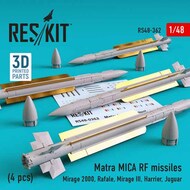 Matra MICA RF missiles (4 pcs) (Mirage 2000, Rafale, Mirage III, Harrier, Jaguar) #RS48-0362