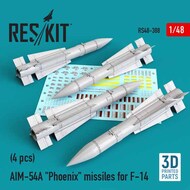  ResKit  1/48 AIM-54A 'Phoenix' missiles for Grumman F-14 Tomcat  (4pcs) RS48-0388