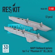  ResKit  1/48 NAVY Outboard pylons for McDonnell F-4 Phantom II (F-4B, F-4J, F-4N, F-4S) (2 pcs) RS48-0392