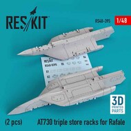  ResKit  1/48 AT730 triple store racks for Dassault Rafale (2 pcs) (3D printing) RS48-0395