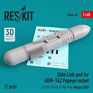  ResKit  1/48 Data Link pod for AGM-142 Popeye rocket (F-15, F-16, F-4, Dassault Mirage  2000, F-111) RS48-0401