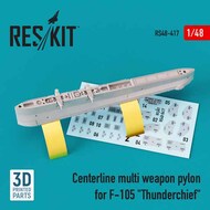  ResKit  1/48 Centerline multi weapon pylon for Republic F-105D/F-105G Thunderchief 3D-printed) OUT OF STOCK IN US, HIGHER PRICED SOURCED IN EUROPE RS48-0417