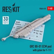  ResKit  1/48 QRC 80-01 ECM pod with pylon for General-Dynamics F-111 (3D printing) RS48-0418