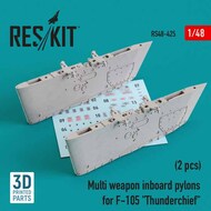  ResKit  1/48 Multi weapon inboard pylons for Republic F-105 Thunderchief (2 pcs) 3D printed (1/48) OUT OF STOCK IN US, HIGHER PRICED SOURCED IN EUROPE RS48-0425