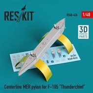 Centerline MER pylon for Republic F-105D/F-105G Thunderchief 3D-printed) OUT OF STOCK IN US, HIGHER PRICED SOURCED IN EUROPE #RS48-0426