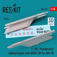  ResKit  1/48 Republic F-105D/F-105G Thunderchief outboard pylon (AERO-3B) for AIM-9B 3D-printed) RS48-0427