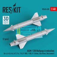  ResKit  1/48 AGM-12B Bullpup A missiles (2 pcs) (A-4, A-5, Grumman A-6, A-7, F-4, F-8, F-100, F-105, P-3 Orion, Sea Vixen, Buccaneer) RS48-0430