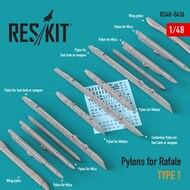  ResKit  1/48 Pylons for Dassault Rafale type 1 (1/48) RS48-0436