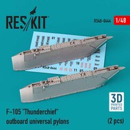  ResKit  1/48 Republic F-105D/F-105G Thunderchief outboard AGM-12 & AGM-45 pylons (2 pcs) 3D-printed) OUT OF STOCK IN US, HIGHER PRICED SOURCED IN EUROPE RS48-0444