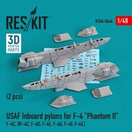 USAF Inboard pylons for McDonnell F-4 Phantom II (2 pcs) (F-4C, RF-4C, F-4D, F-4G, F-4F, F-4EJ) 3D-printed) #RS48-0446