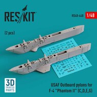  ResKit  1/48 USAF Outboard pylons for McDonnell F-4 Phantom II (F-4C, F-4D, F-4E, F-4G) (2 pcs) RS48-0448