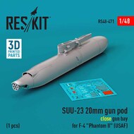 SUU-23 20mm Gun Pod (for USAF F-4) #RS48-0471