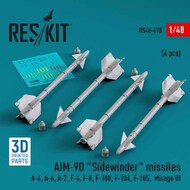 AIM-9D Sidewinder Missile Set #RS48-0478