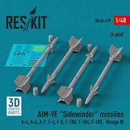 AIM-9E Sidewinder Missile Set #RS48-0479