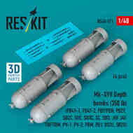 Mk-XVII Depth bombs (350 lb) (4 pcs) #RS48-0571