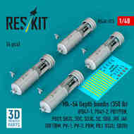 Mk-54 Depth bombs (350 lb) (4 pcs) #RS48-0573
