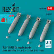 BLU-1B (750 lb) napalm bombs finned MXU-469/B (4 pcs) #RS48-0598