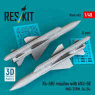 Kh-58U missiles with AKU-58 (2 pcs) (Mikoyan MiG-25BM, Su-24) #RS48-0602