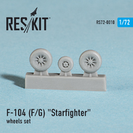 ResKit  1/72 Lockheed F-104F/F104G 'Starfighter' wheels set OUT OF STOCK IN US, HIGHER PRICED SOURCED IN EUROPE RS72-0010