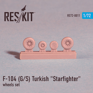  ResKit  1/72 Lockheed F-104G/F-104S) Turkish 'Starfighter' wheels set OUT OF STOCK IN US, HIGHER PRICED SOURCED IN EUROPE RS72-0011